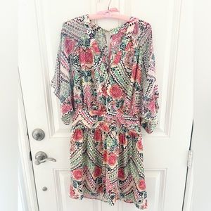 Anthropologie Maeve Siya Kimono Printed Dress 6